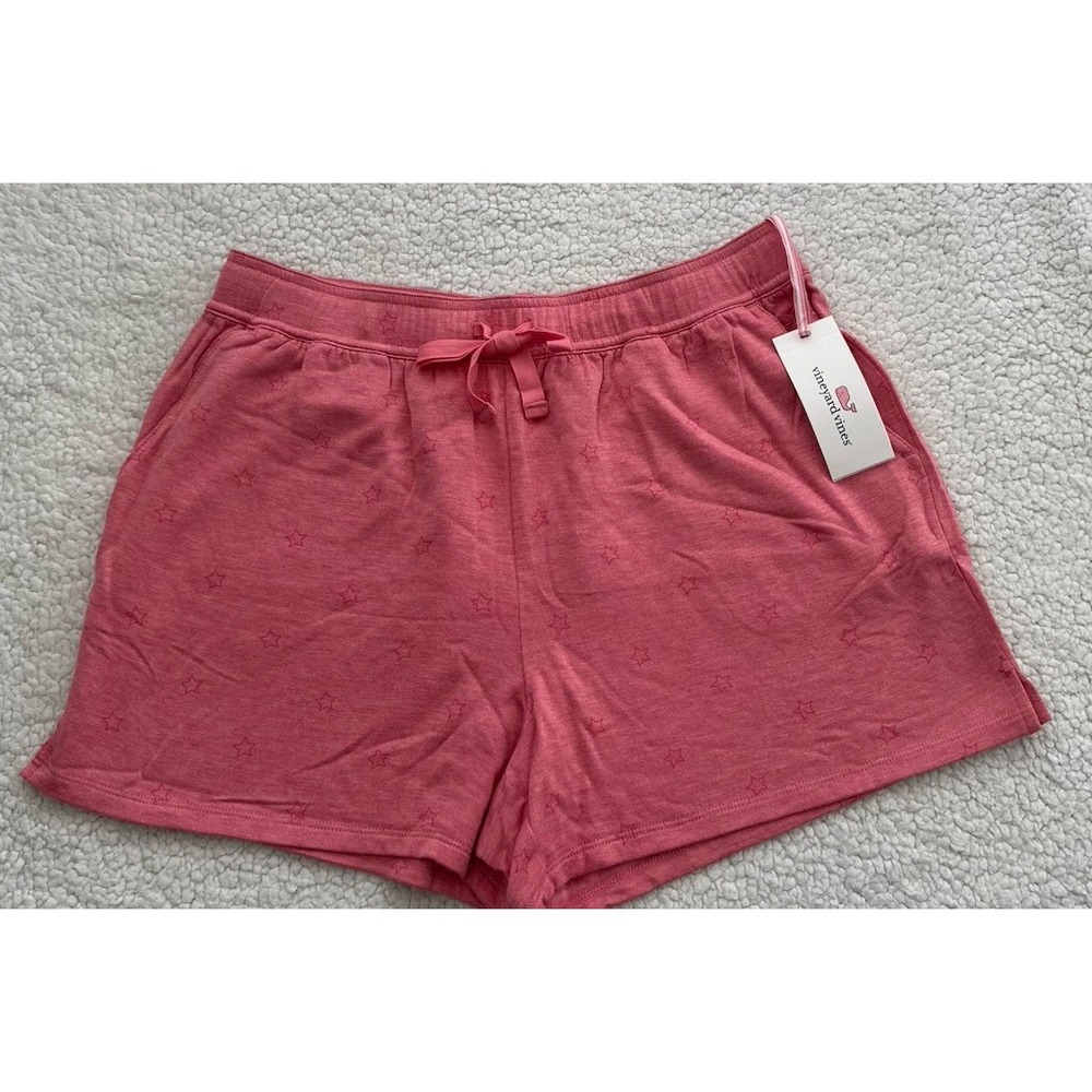 NEW Girls Vineyard Vines Pull On Shorts Dreamcloth Red Stars Patriotic XL 16 NWT